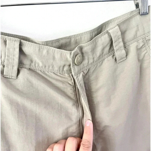 The North Face Horizon II Tan 10.5" Utility Nylon Hiking Shorts Axez Size 34 - Picture 5 of 15